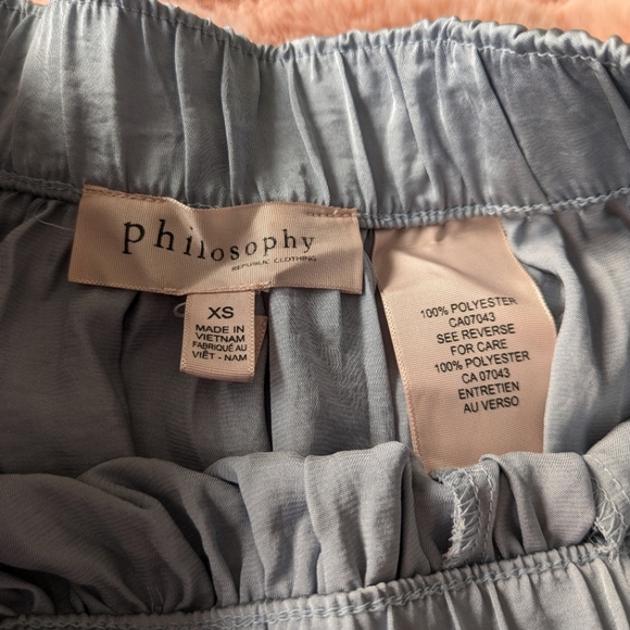 Philosophy Satin Gathered Midi Skirt - Size XS - Picture 6 of 8